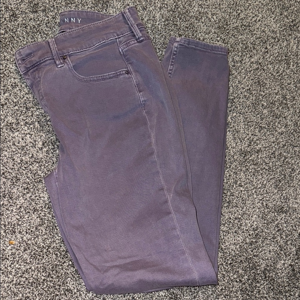 White House Black Market Purple Skinny Jeans Sleek Fit